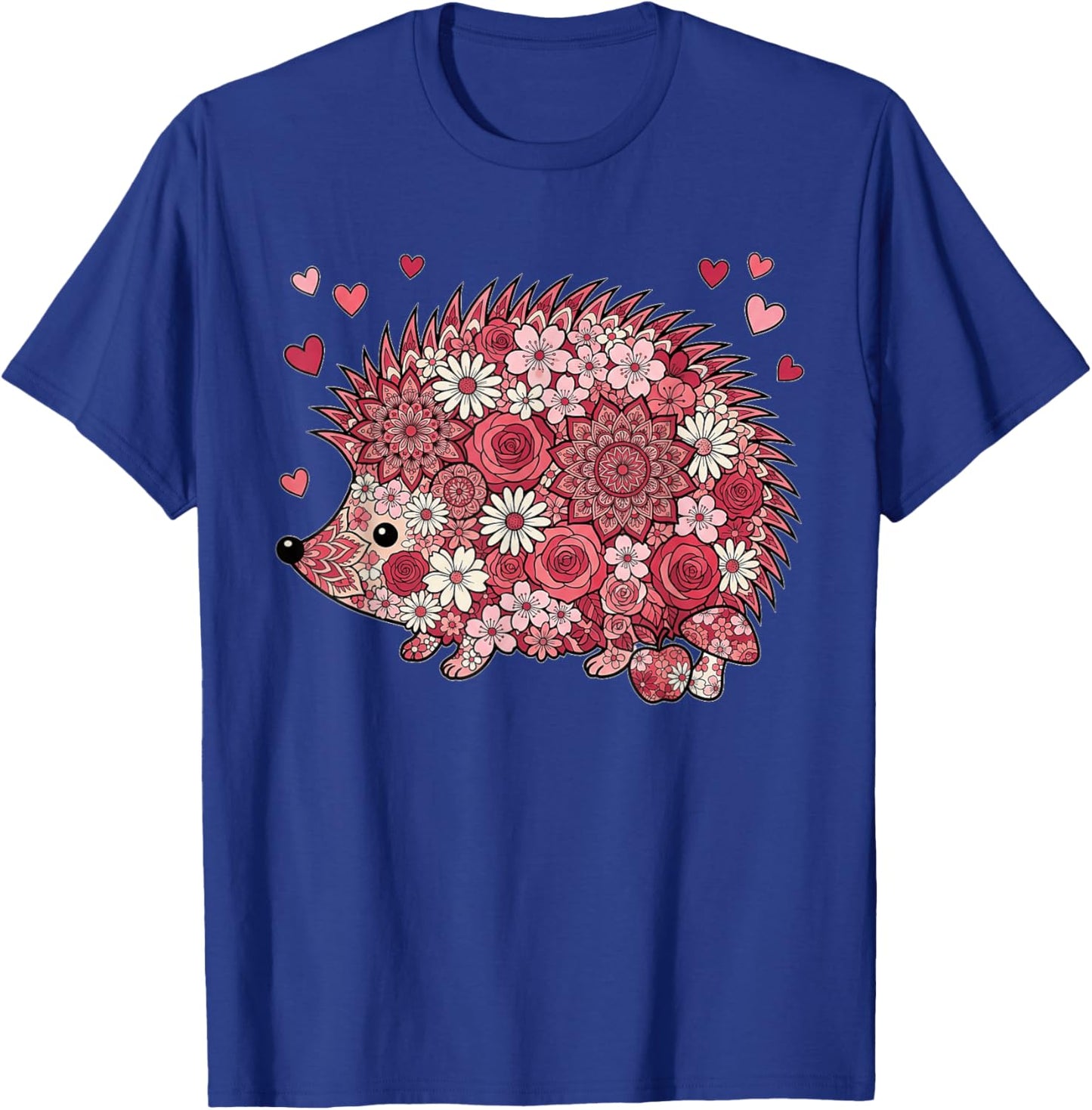 Love Hedgehog Valentine Cute Hedgehogs Lover Valentines Day T-Shirt - T-Shirt | Royal