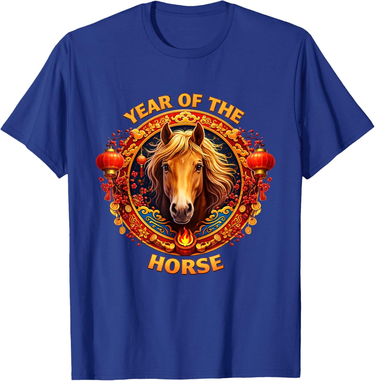 Year of The Horse 2026 Lunar New Year Chinese Men Women Kids T-Shirt - T-Shirt | Royal
