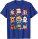 Funny Chicken Nuggets Santa Claus Reindeer Merry Christmas T-Shirt - T-Shirt | Royal