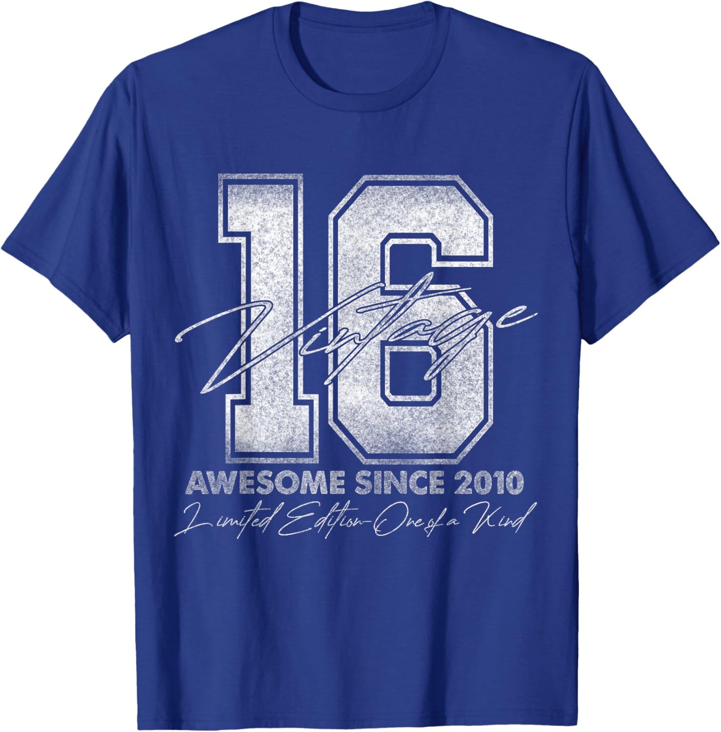 16 Year Old Gifts Vintage 2010 Limited Edition 16th Birthday T-Shirt - T-Shirt | Royal