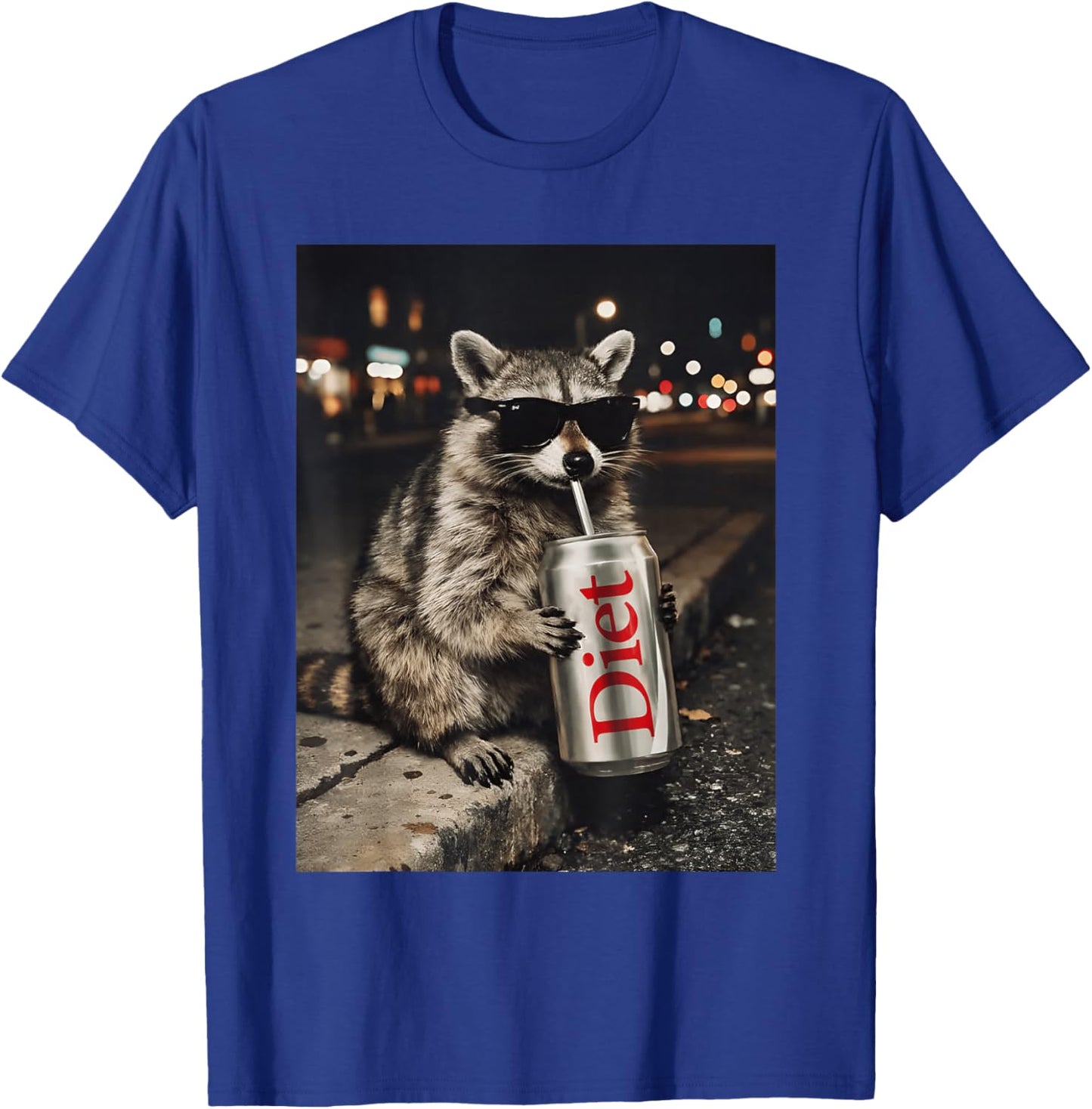 Raccoons Diet Soda Funny Animal Meme Genz Dank Raccoon Meme T-Shirt - T-Shirt | Royal