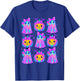 Cute Floral Ghost & Pumpkin Coquette Bow Halloween T-Shirt - T-Shirt | Royal