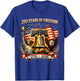 Patriotic Eagle and Flag 250 Years 1776-2026 4th of July T-Shirt - T-Shirt | Royal