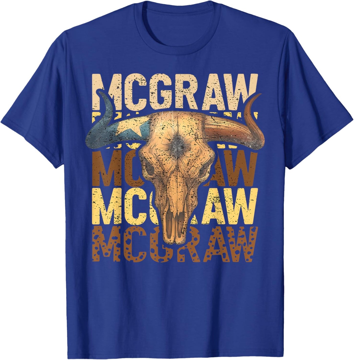 Vintage McGraw Name Retro Classic Gift Women Kid T-Shirt - T-Shirt | Royal