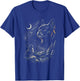 French Bulldog Howling at Moon Vintage 90s Funny Graphic T-Shirt - T-Shirt | Royal