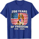 250 Years America Anniversary Basset Hound 250th annivers T-Shirt - T-Shirt | Royal