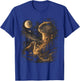 Capybara Howling Moon Meme Vintage 90s Capybara Lovers T-Shirt - T-Shirt | Royal