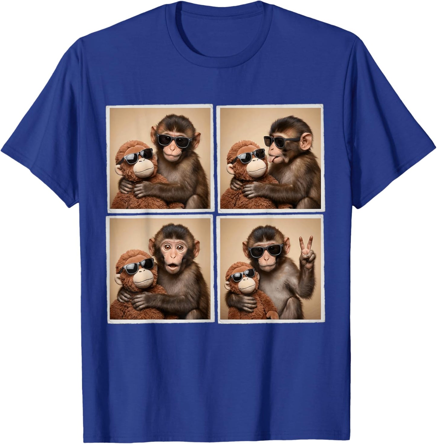 Panchi Kun Viral Video Meme Baby Monkey Punch Photobooth T-Shirt - T-Shirt | Royal