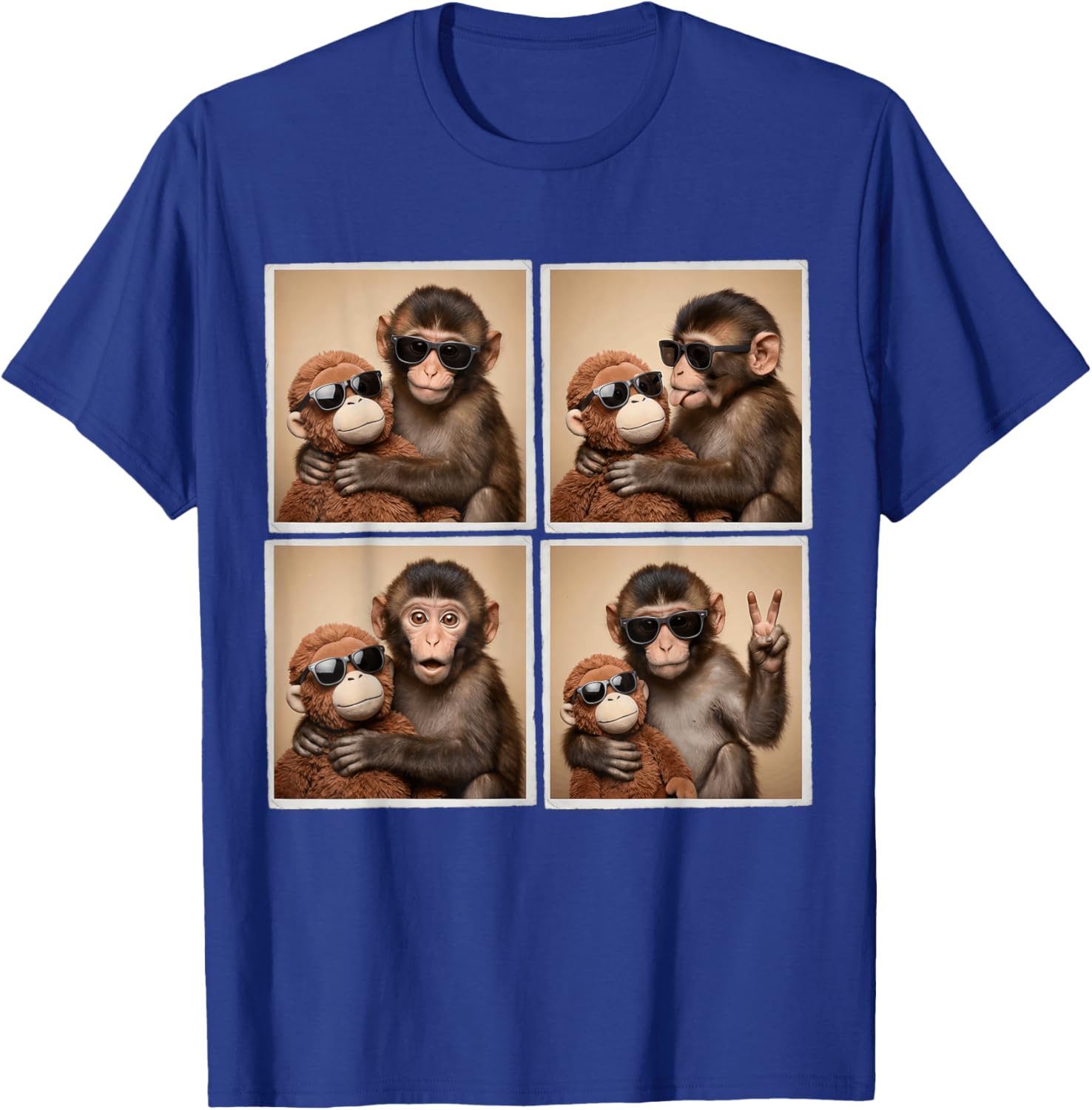 Panchi Kun Viral Video Meme Baby Monkey Punch Photobooth T-Shirt - T-Shirt | Royal