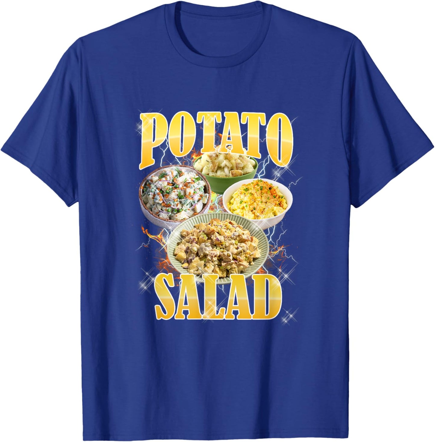 Thanksgiving Potato Salad Bootleg 90's Rap Rock Vintage T-Shirt - T-Shirt | Royal