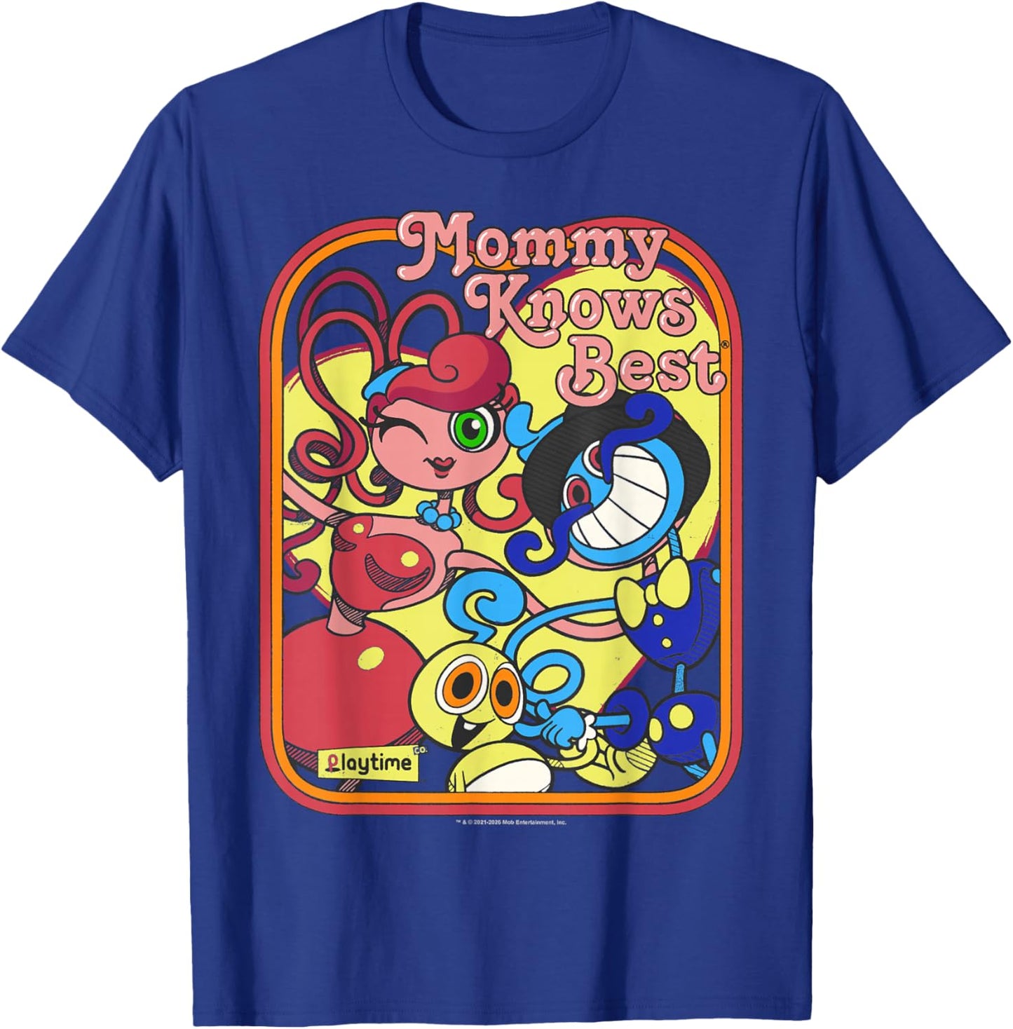 Poppy Playtime Mommy Knows Best Long Legs Family Portrait T-Shirt - T-Shirt | Royal
