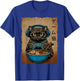 Gamer Cat Funny Teen Boys Gifts Japanese Ramen Cat Gaming T-Shirt - T-Shirt | Royal