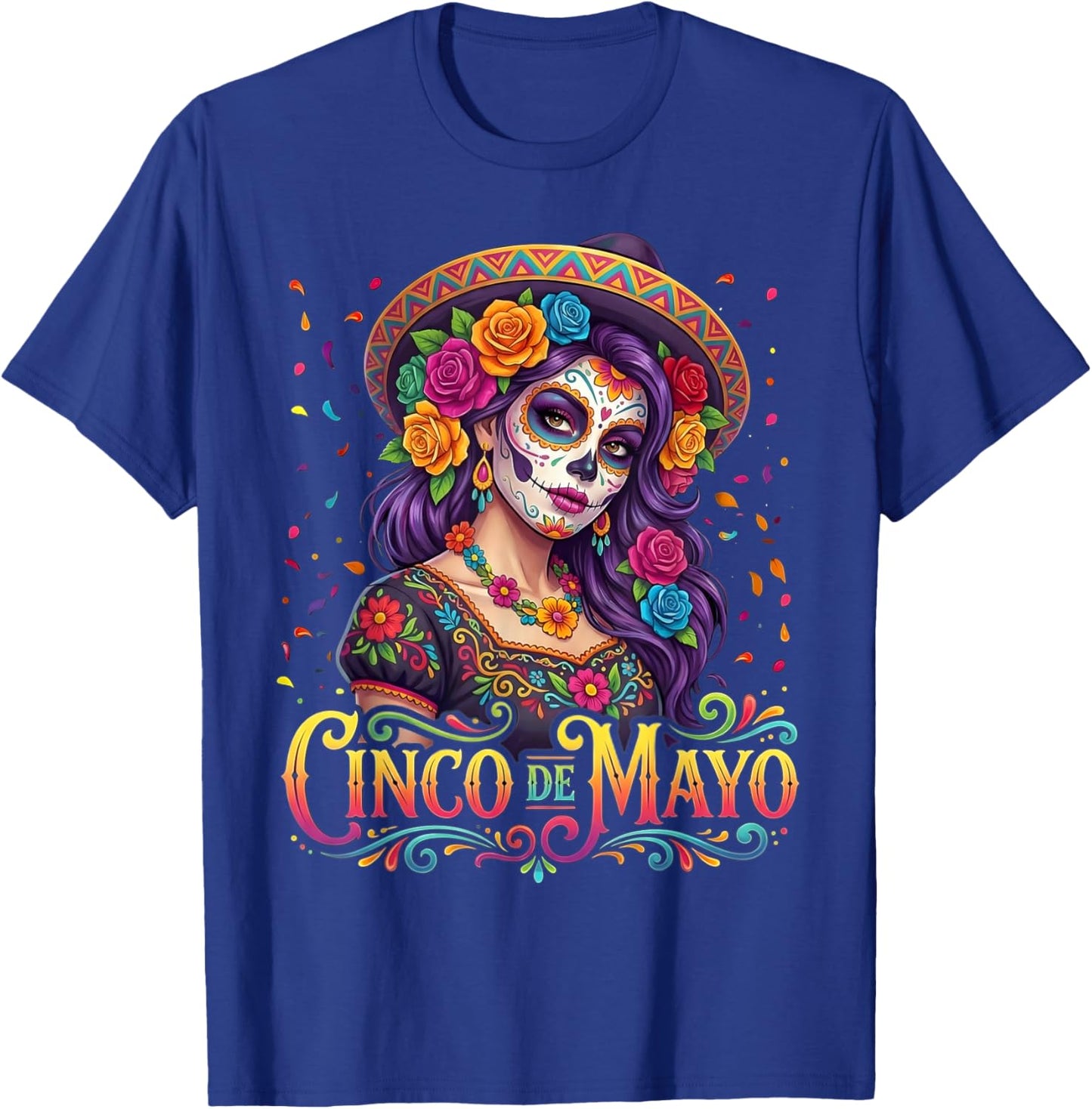 Cinco De Mayo Mexican Fiesta 5 De Mayo Girls Women T-Shirt - T-Shirt | Royal
