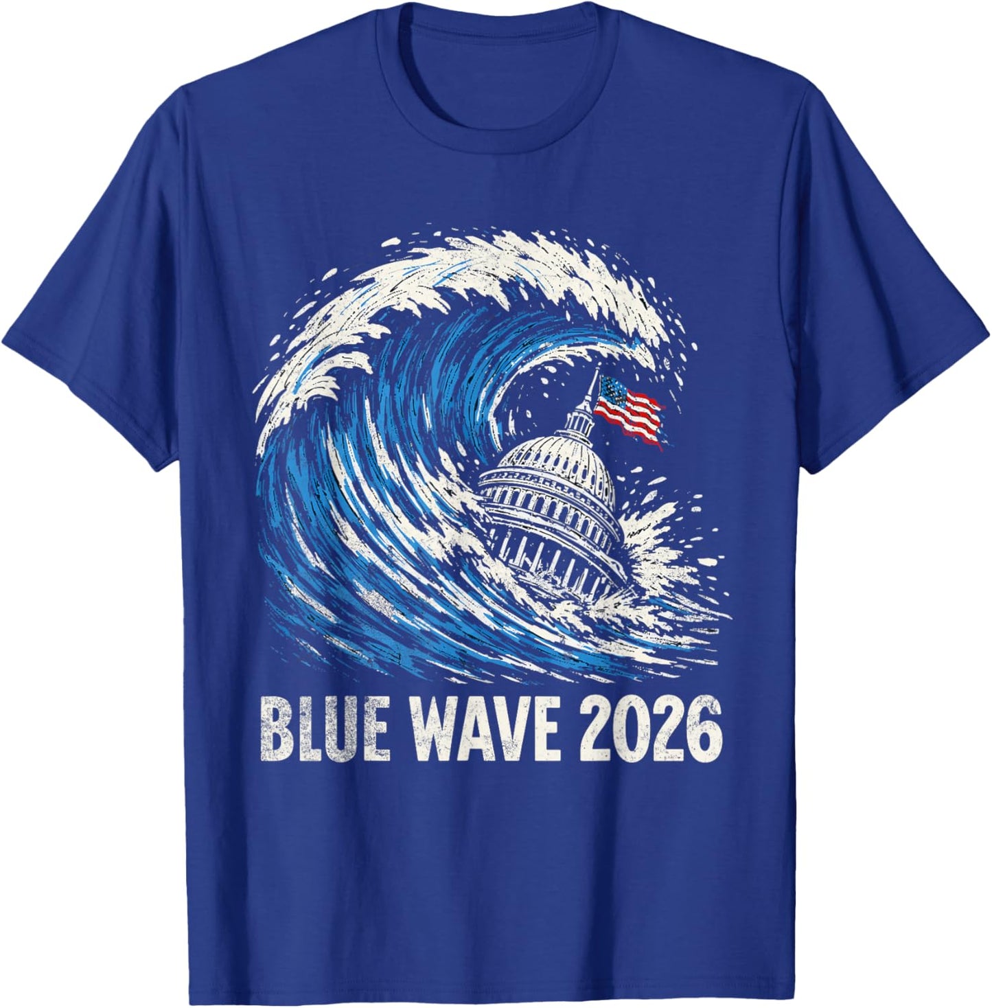 Blue Wave 2026 Vote Midterms T-Shirt - T-Shirt | Royal