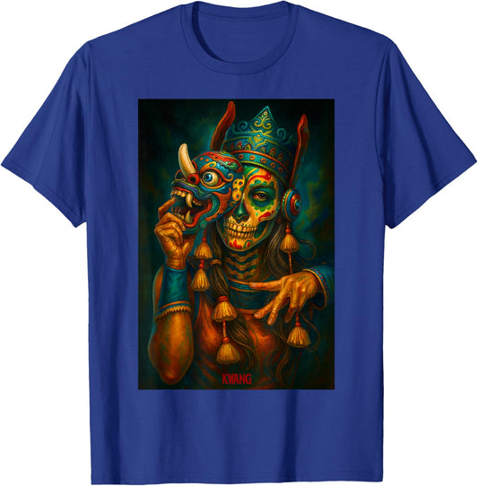 Diosa Azteca con Máscara T-Shirt - T-Shirt | Royal