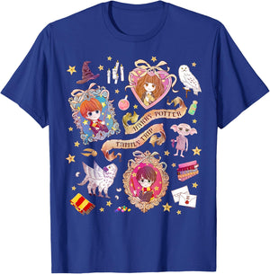 Harry Potter Harry Potter Family Trip Chibi Characters T-Shirt - T-Shirt | Royal