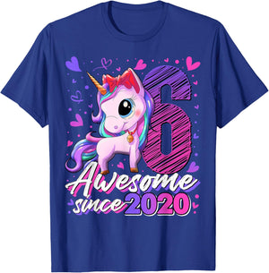 6th Birthday Shirt Girl 6 Year Old Gifts 6 Birthday Girl T-Shirt - T-Shirt | Royal