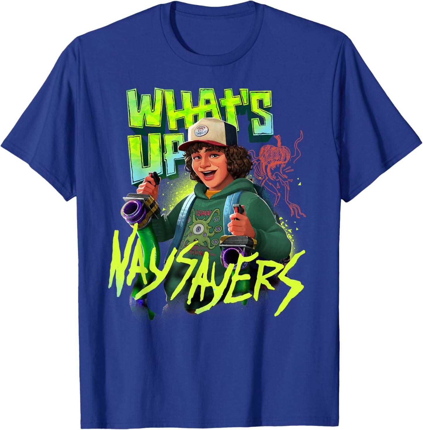 Stranger Things Tales from '85 What's Up Nay Sayers Dustin T-Shirt - T-Shirt | Royal