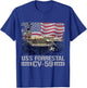 USS Forrestal CV-59 Aircraft Carrier Est 1955-1993 Flag USA T-Shirt - T-Shirt | Royal