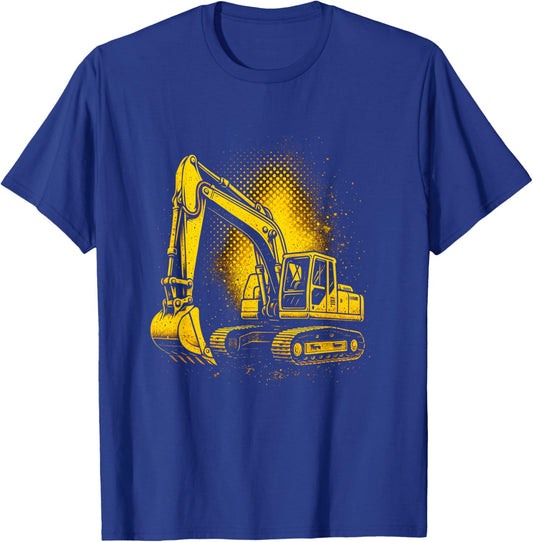 Excavator - Construction Work Truck Driver T-Shirt - T-Shirt | Royal