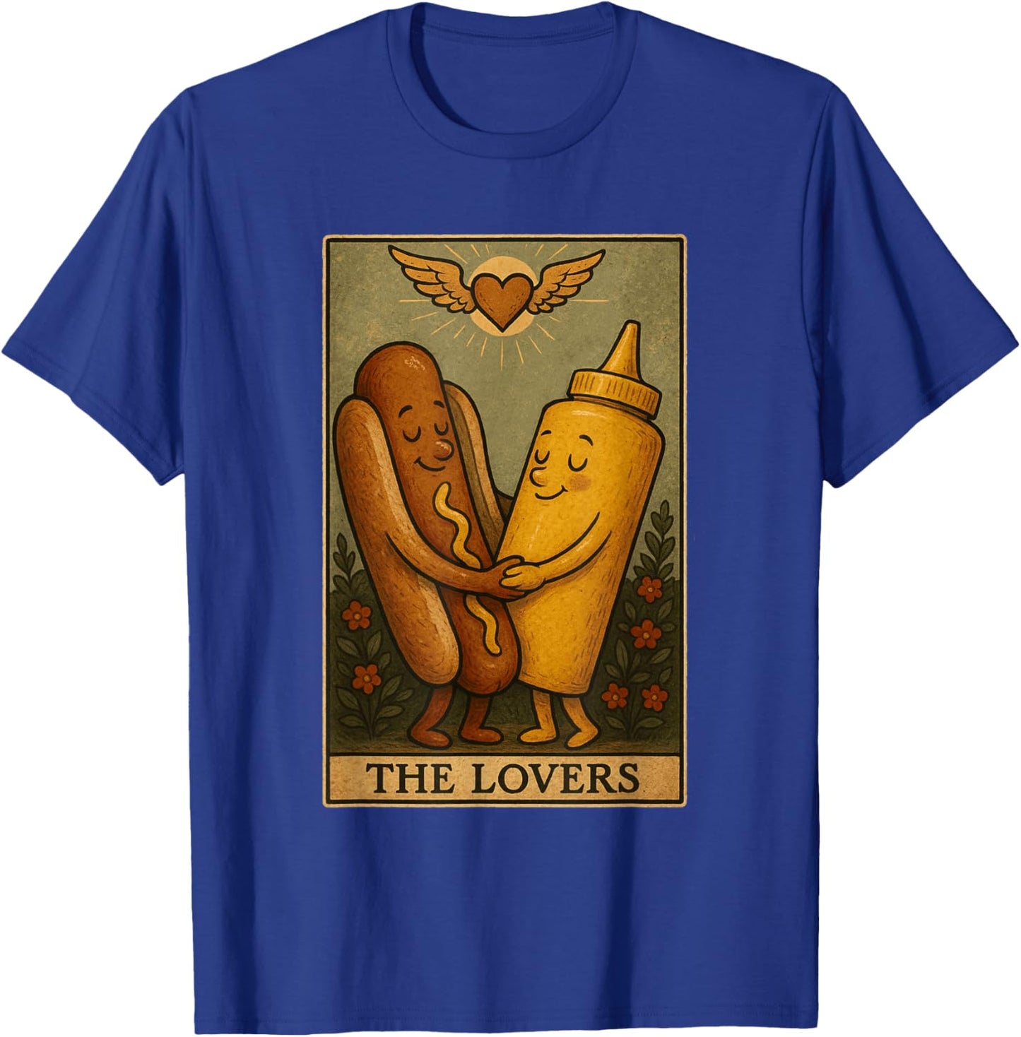 Funny Hot Dog Lover Hot Dog Design Women Men Food T-Shirt - T-Shirt | Royal