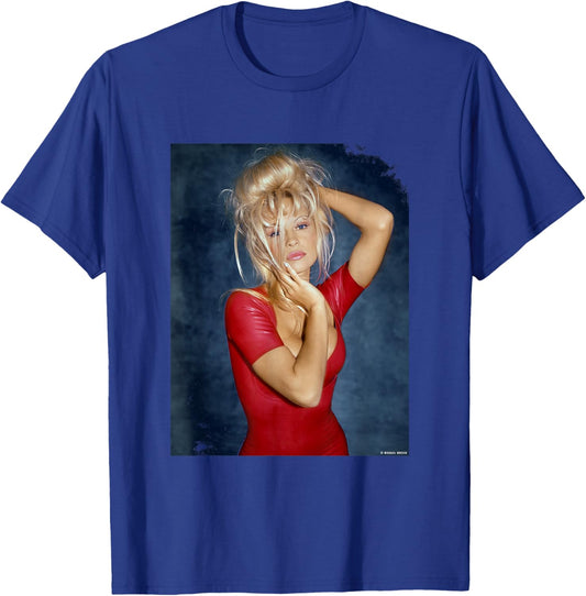 Model Pamela Anderson Baywatch Actor by Michael Grecco T-Shirt - T-Shirt | Royal