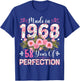 58 Year Old Made in 1968 Floral 58th Birthday Women T-Shirt - T-Shirt | Royal