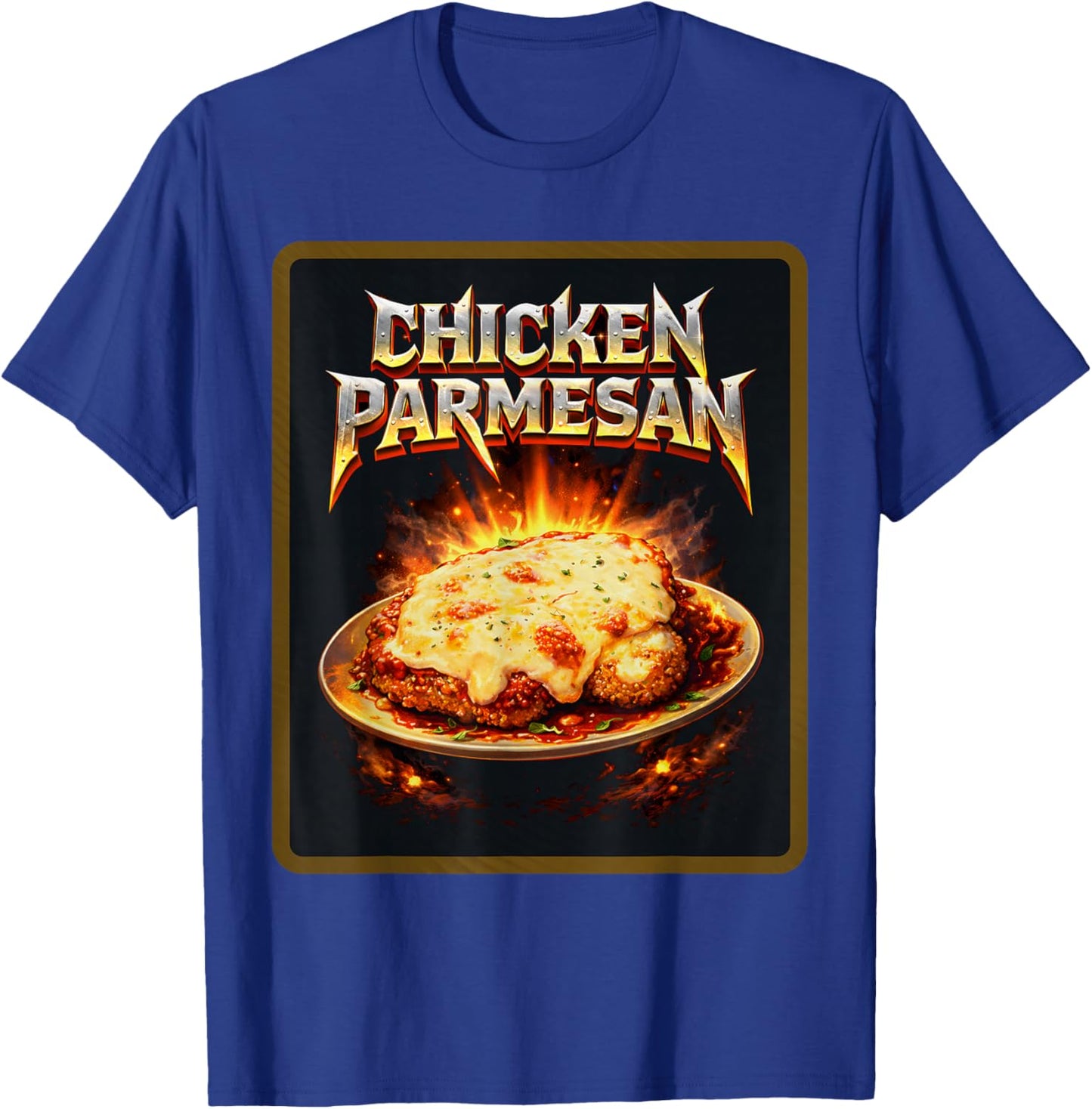 Chicken Parmesan Ironic Humor Italian Food Lover Funny Parm T-Shirt - T-Shirt | Royal