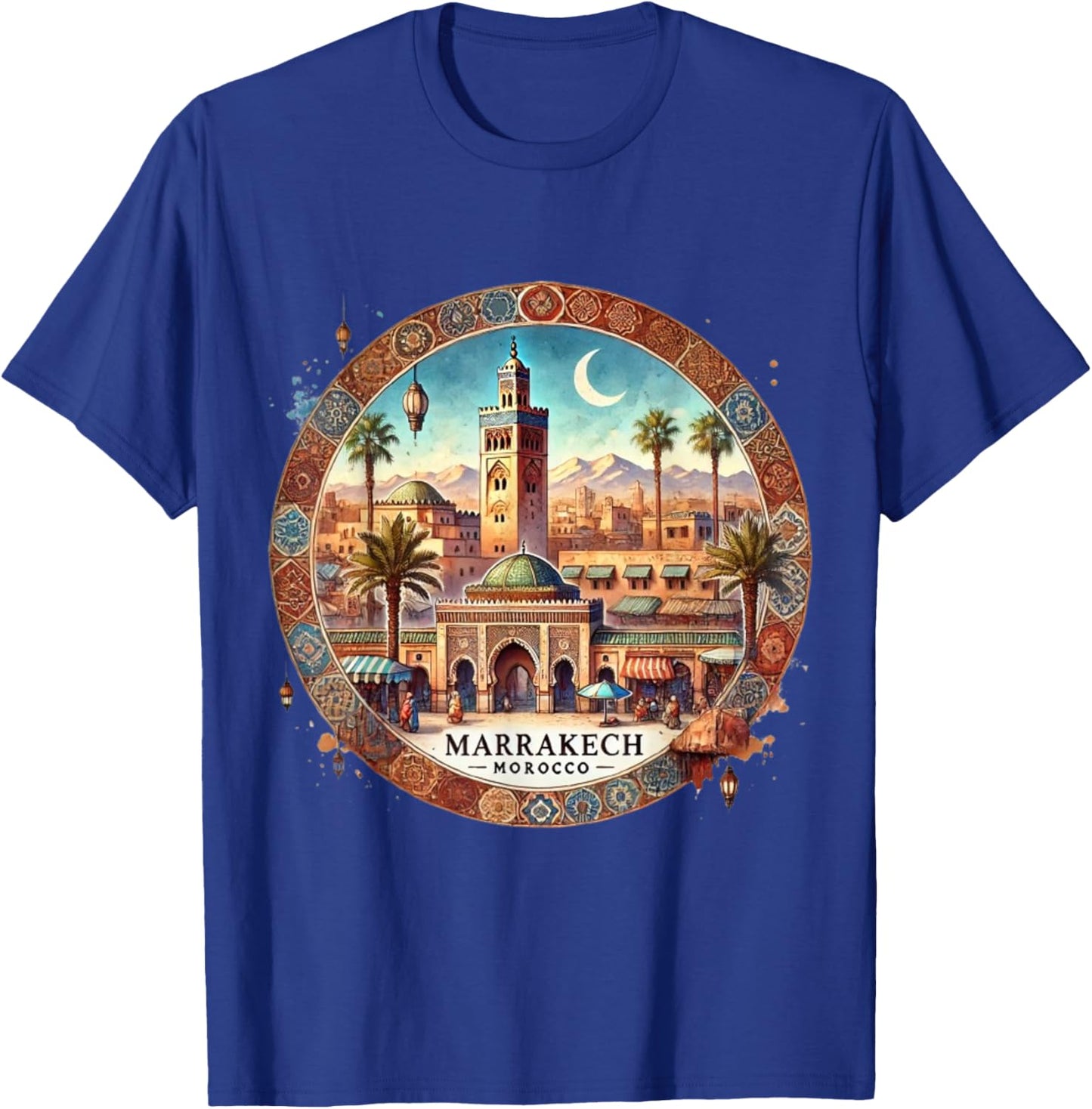 Marrakech Morocco Mediterranean T-Shirt - T-Shirt | Royal