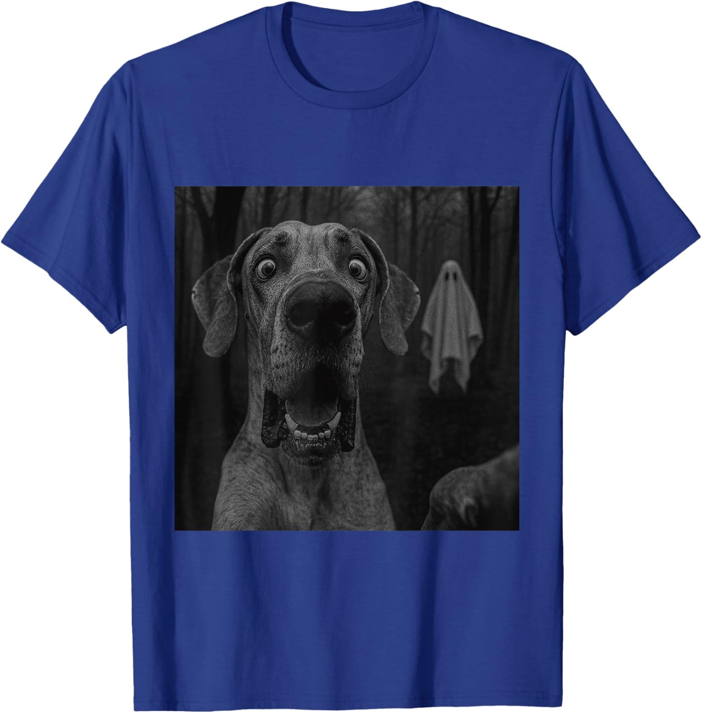 Great Dane Ghost Spooky Halloween T-Shirt - T-Shirt | Royal