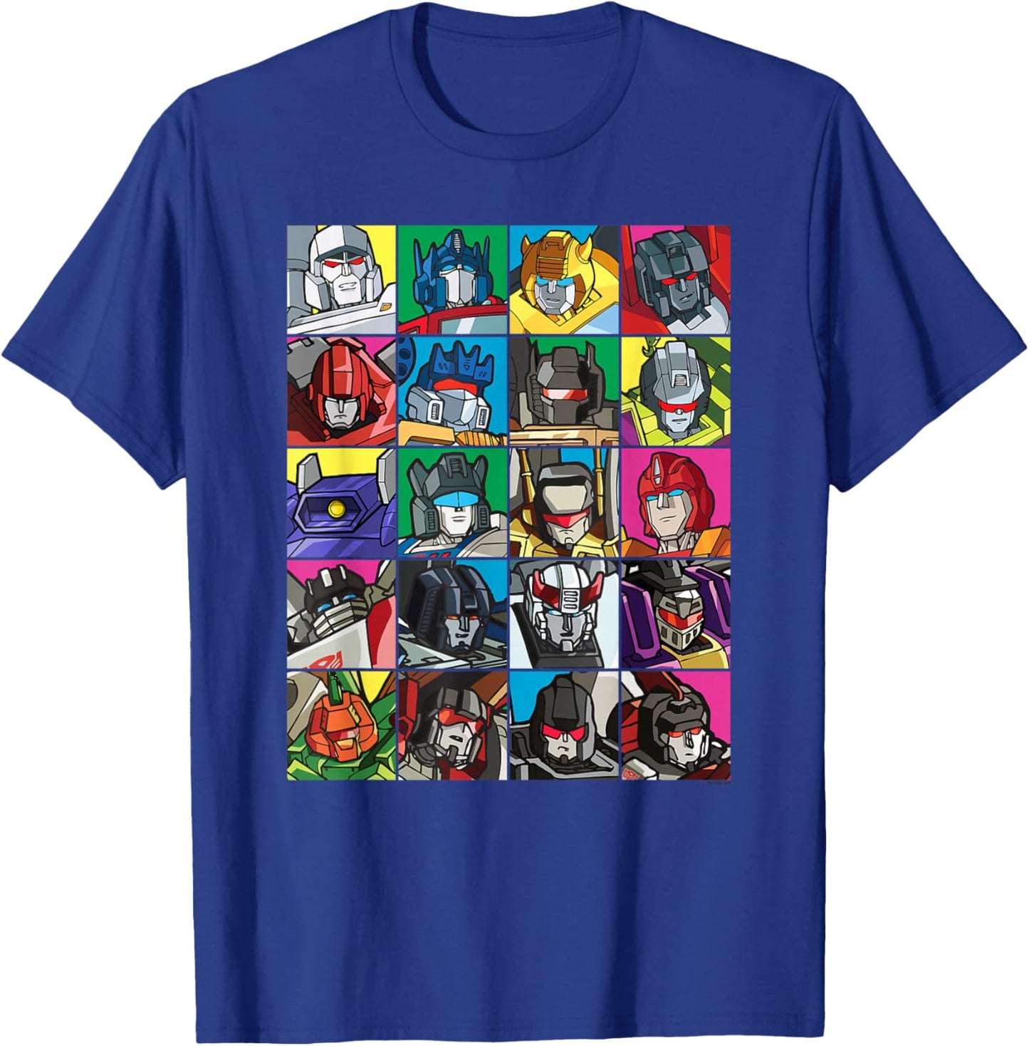 Transformers Transformer Squares T-Shirt - T-Shirt | Royal