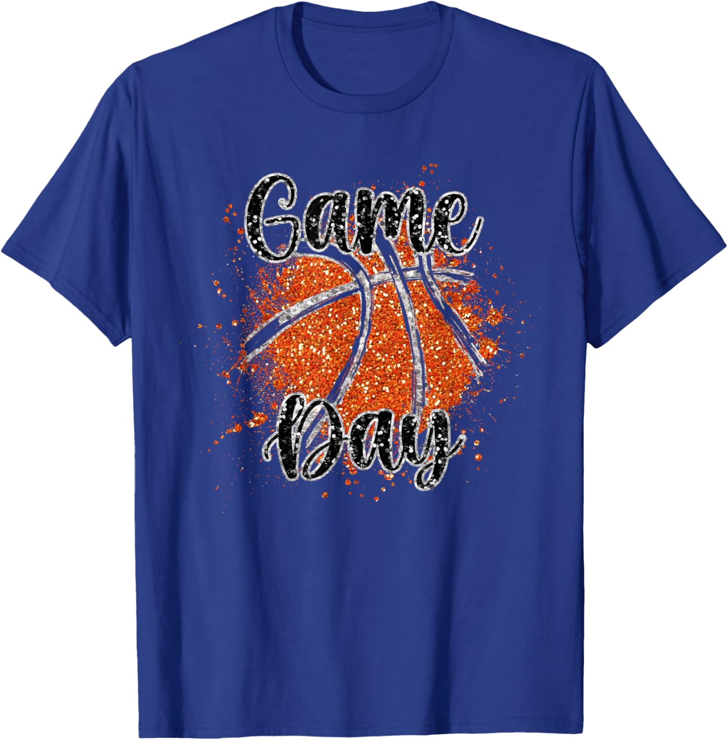 Game Day Basketball Players Sports Basketball Team Lover T-Shirt - T-Shirt | Royal