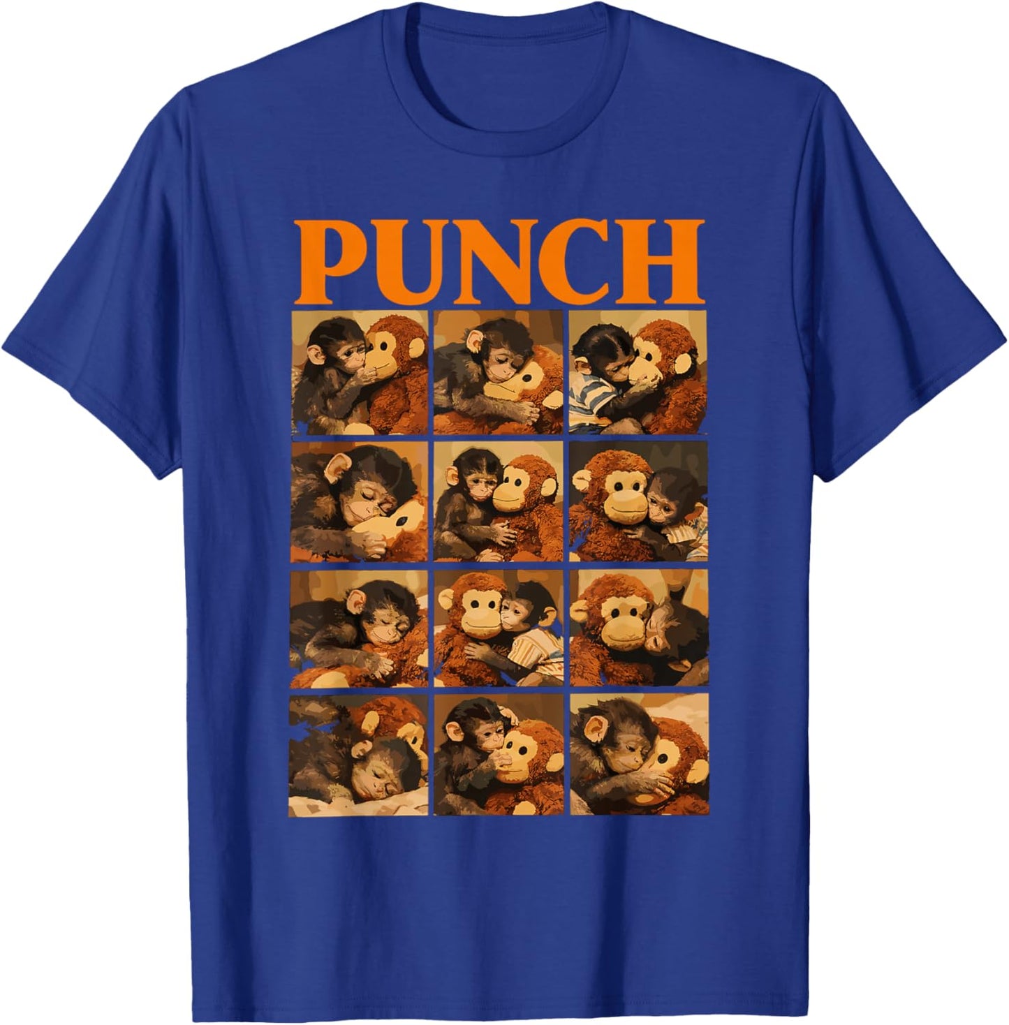 Cute Monkey Punch T-Shirt - T-Shirt | Royal