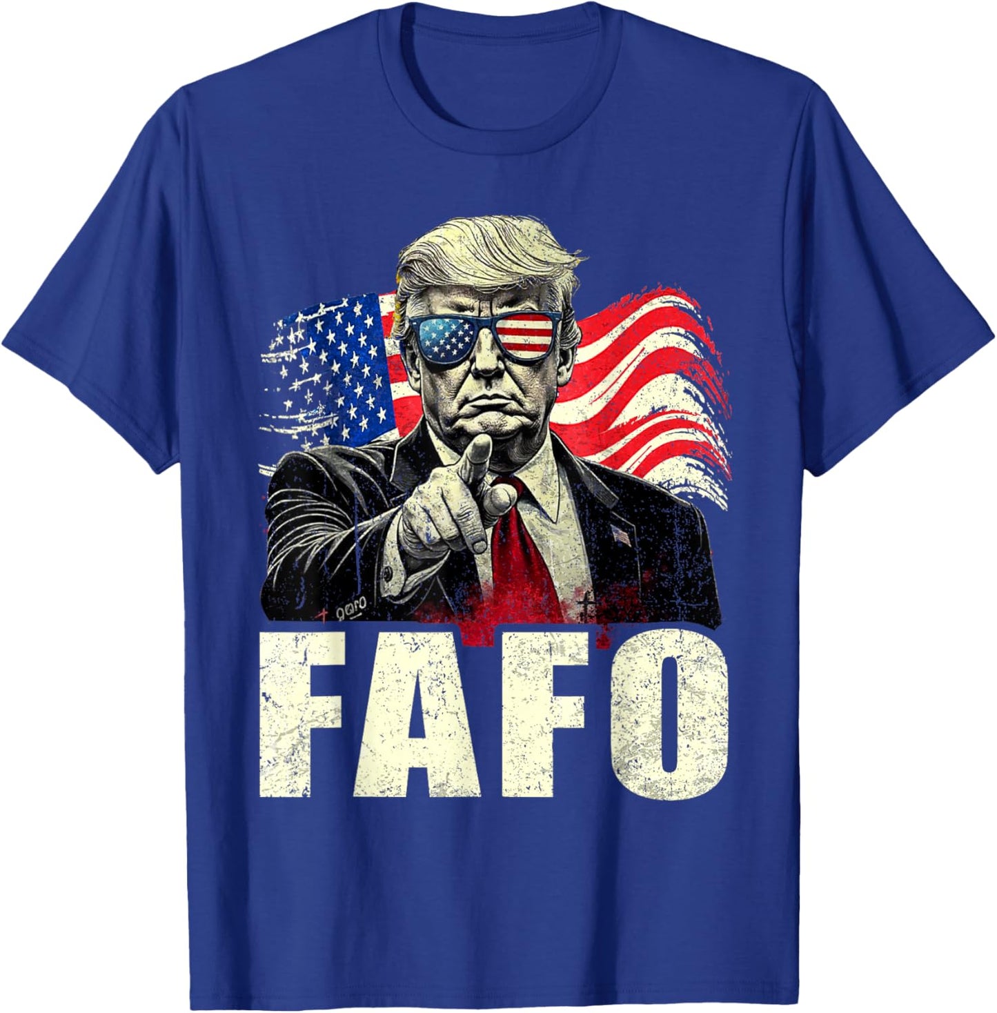 Funny Fafo Trump Fafo American USA T-Shirt - T-Shirt | Royal