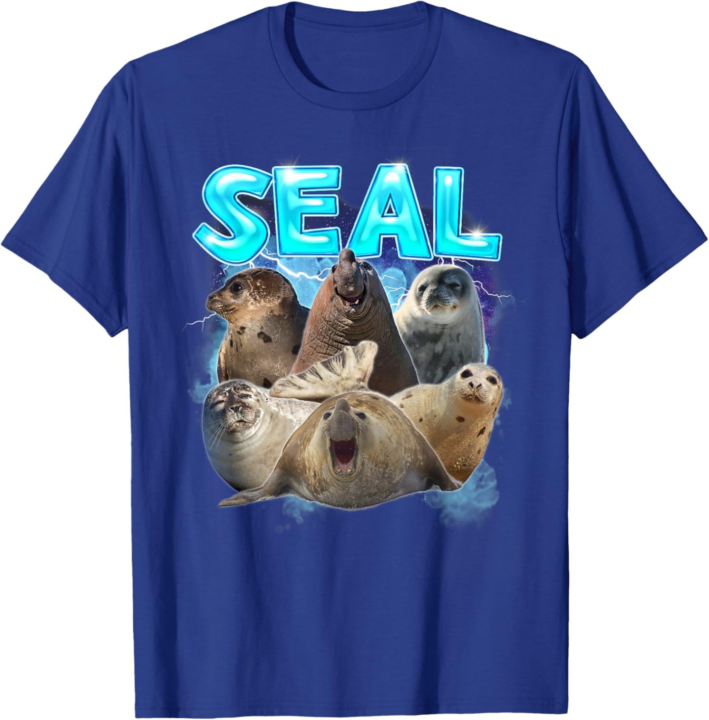Seal Meme Lover Funny Animal Lover Sea Lion Humor Hilarious T-Shirt - T-Shirt | Royal