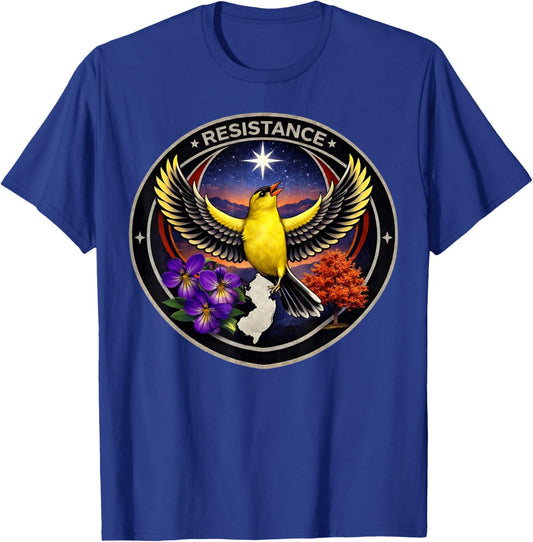 New Jersey NJ Rebel Bird Alliance Resistance No Kings 2026 T-Shirt - T-Shirt | Royal