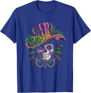 Mardi Gras Costume Sugar Skull Carnival New Orleans Trip T-Shirt - T-Shirt | Royal
