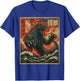 Kaiju Monster Japanese Anime Vangogh Painting Art Graphic T-Shirt - T-Shirt | Royal