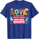 Love is Everywhere But So is The Flu Funny Valentine Nurse T-Shirt - T-Shirt | Royal