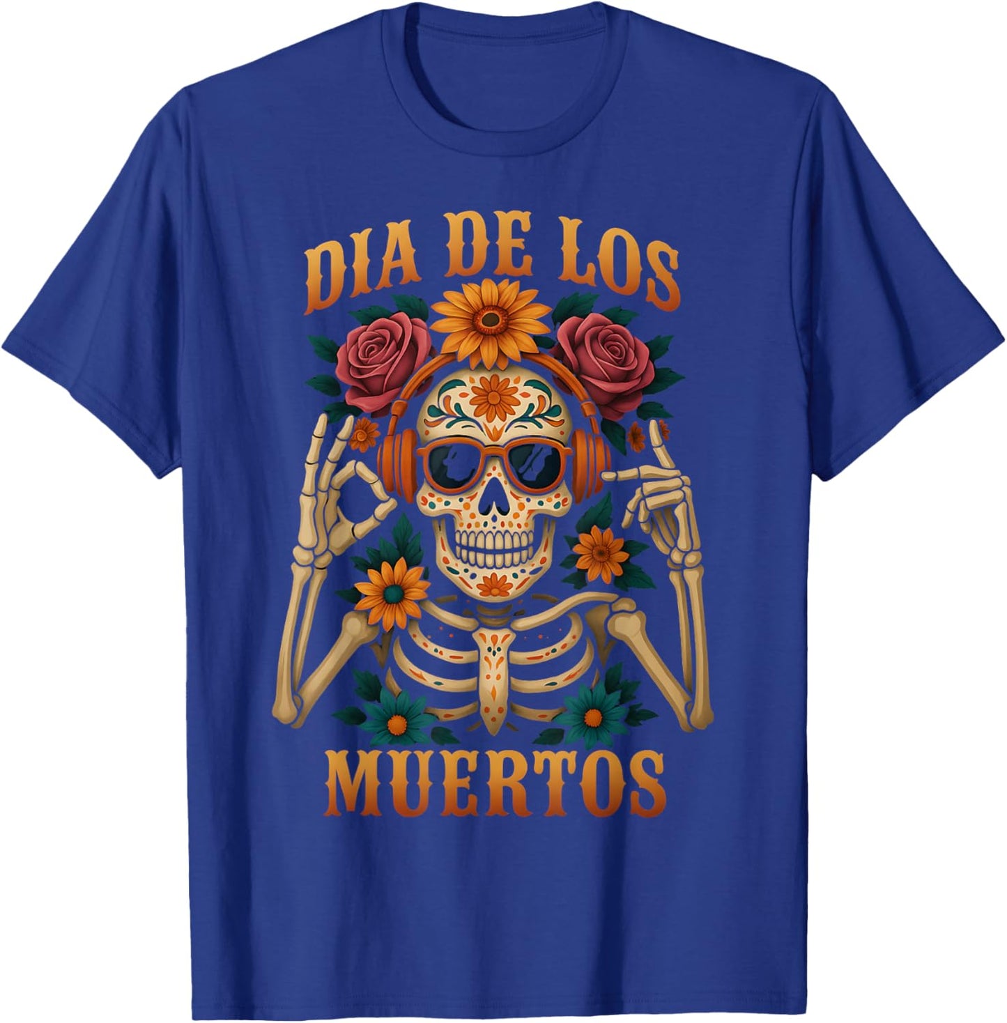 HUGvyn Dia De Los Muertos Sugar Skull Six Seven Meme 6 7 Kid T-Shirt - T-Shirt | Royal