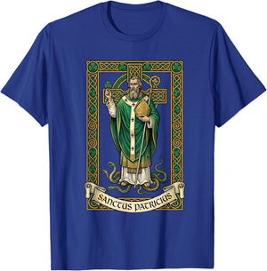 Saint Patrick of Ireland Catholic Irish T-Shirt - T-Shirt | Royal