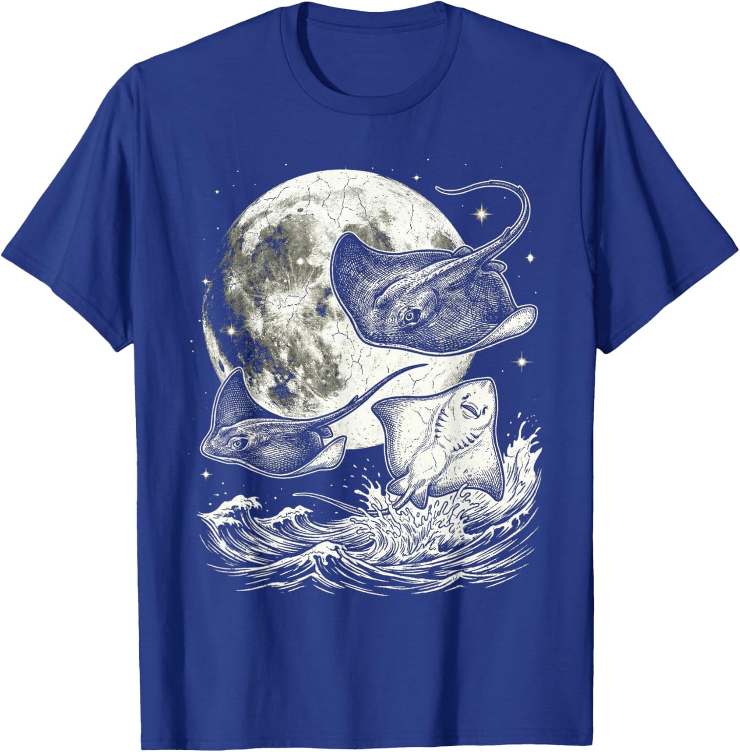 Stingray 90s Style Vintage Aesthetic Y2K Stingray Graphic T-Shirt - T-Shirt | Royal
