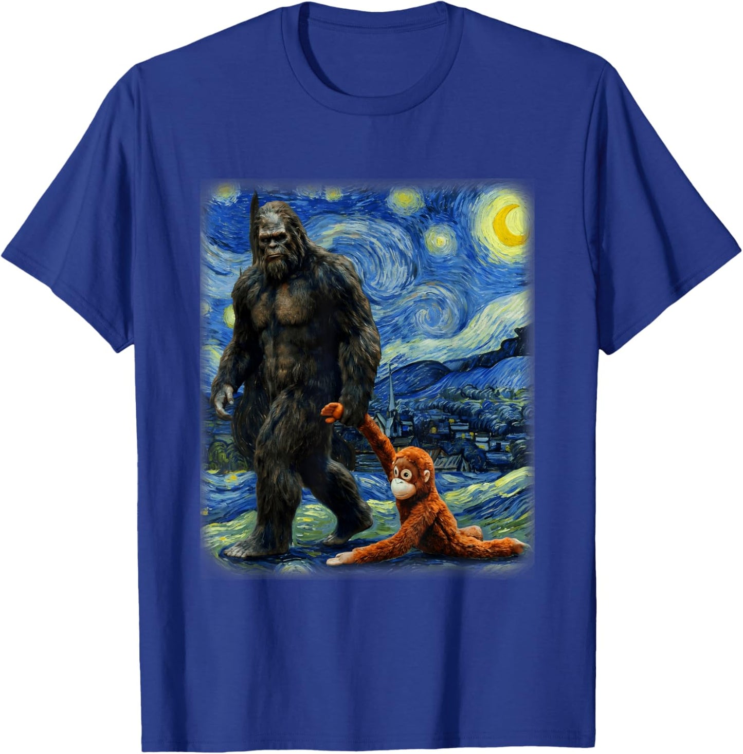 Punch the Monkey Bigfoot Sasquatch Video Meme Baby Monkey T-Shirt - T-Shirt | Royal