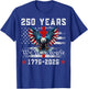 Flag Eagle Cross 250 Years Faith and Freedom 1776-2026 T-Shirt - T-Shirt | Royal