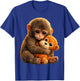 Cute Baby Monkey Punch Viral Zoo Japan Design T-Shirt - T-Shirt | Royal