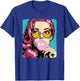 Cool Woman with Chewing Gum in Pop Art Style Costume T-Shirt - T-Shirt | Royal