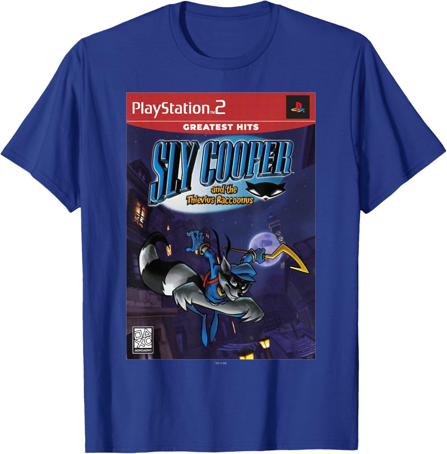 PlayStation Sly Cooper and The Thievius Raccoonus PS2 Hits T-Shirt - T-Shirt | Royal