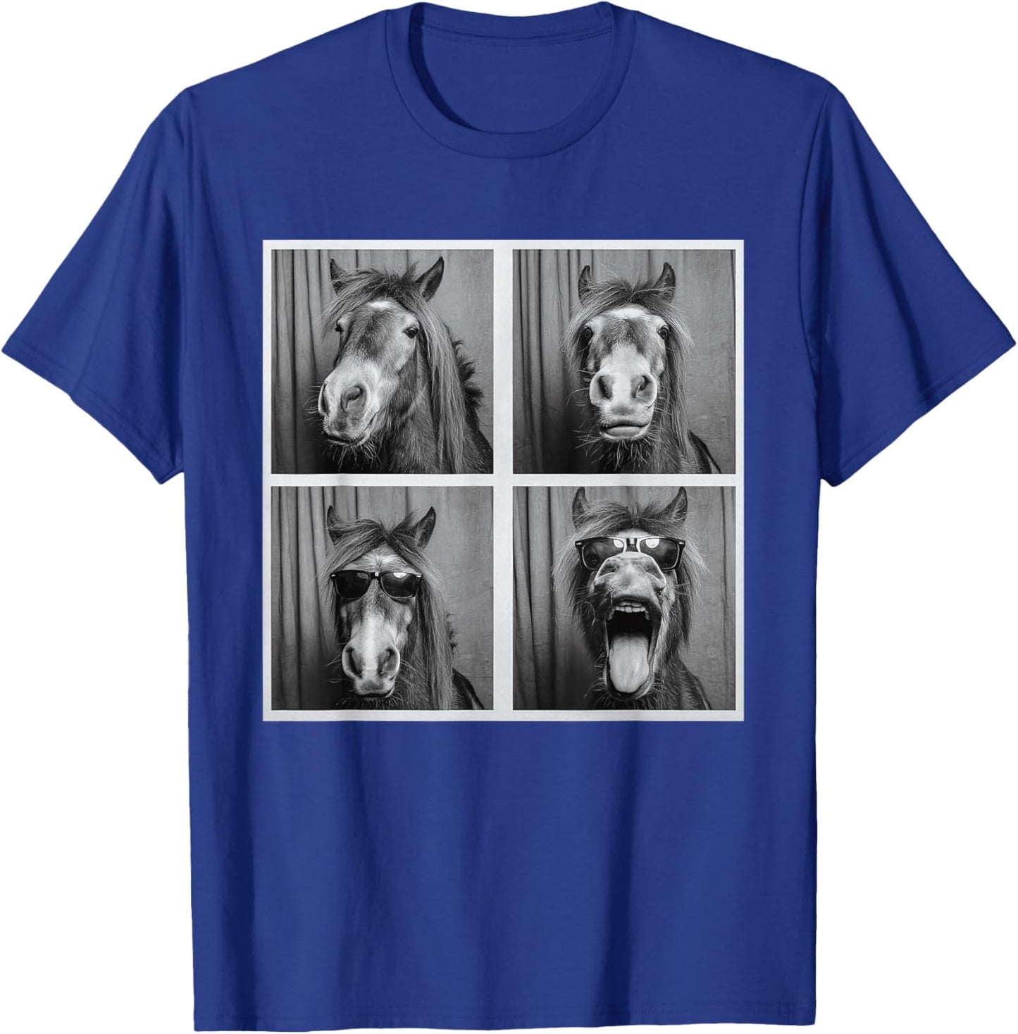 Funny Horse Sunglasses T-Shirt - T-Shirt | Royal