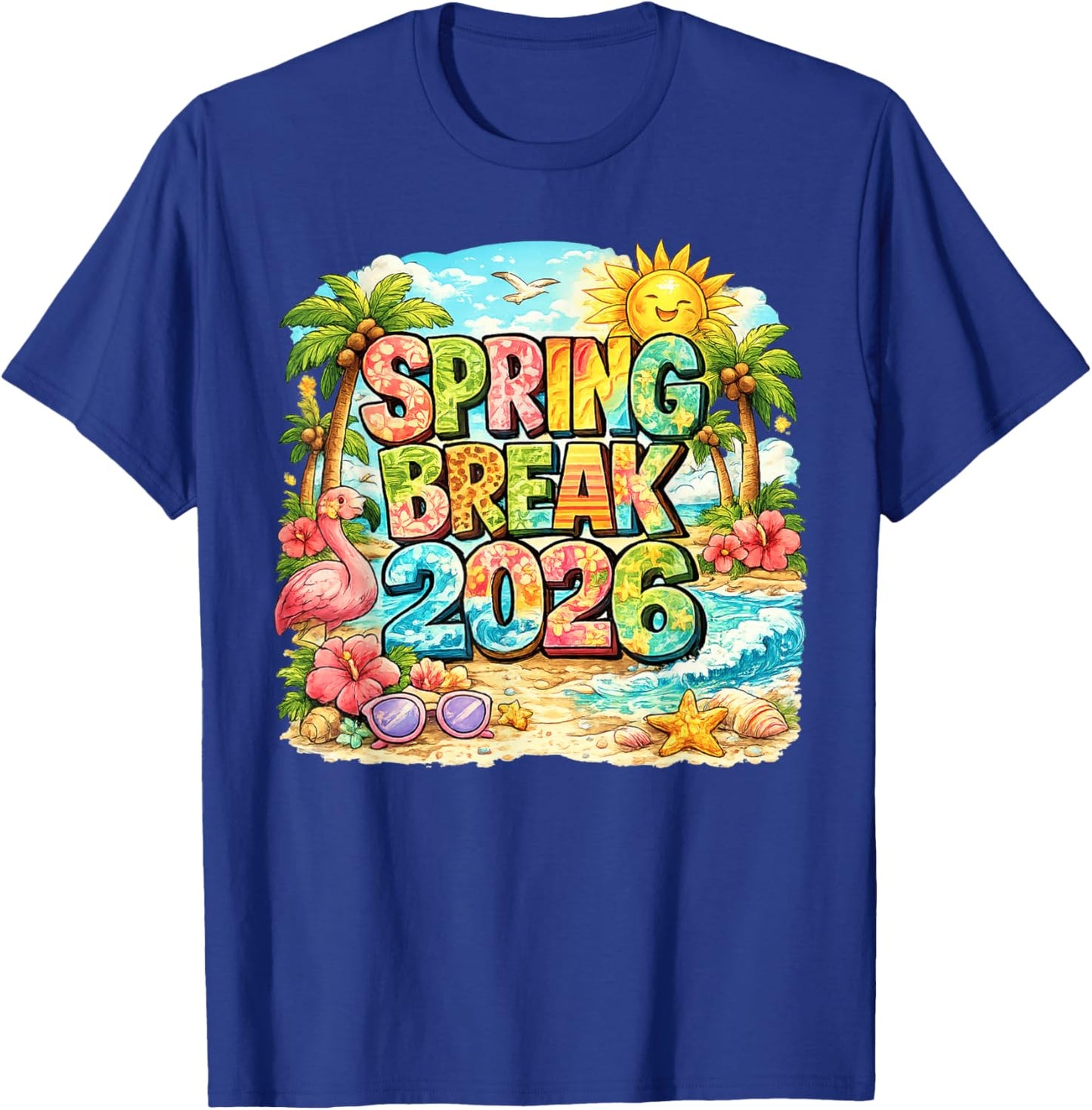 Spring Break 2026 Matching Family Group Vacation Trip T-Shirt - T-Shirt | Royal