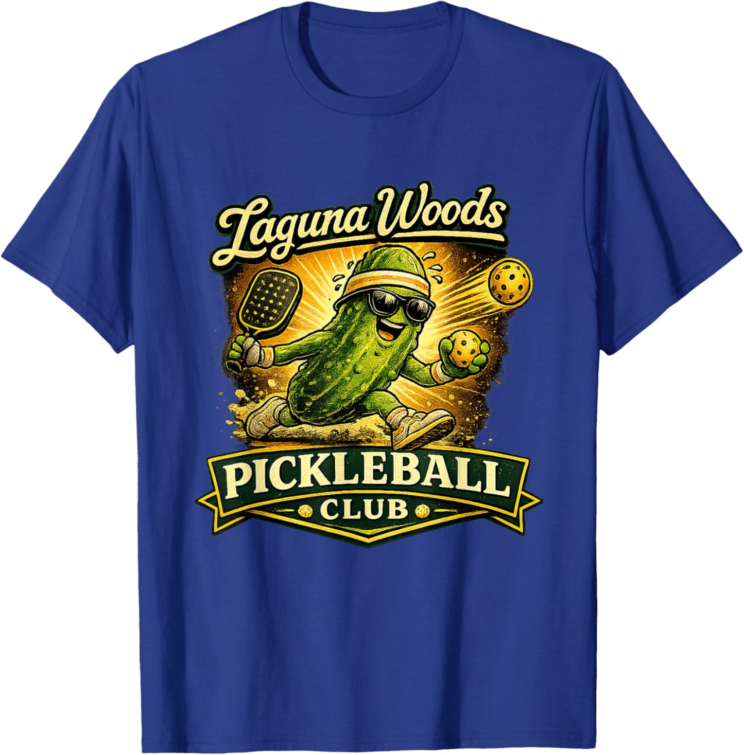 Laguna Woods Pickleball Club T-Shirt - T-Shirt | Royal